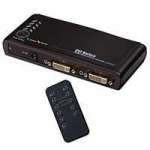 Lindy 4 Port DVI Audio/Video Switch with remote control (p/n 38032) Lindy 4 Port DVI Audio/Video Switch with remote control (p/n 38032)